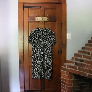 Black Spotted Giraffe Print Dress